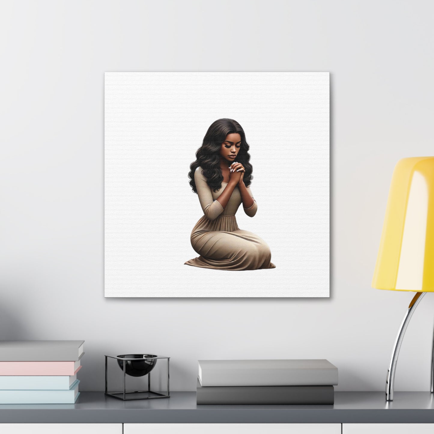 Prayer Melanin Woman Canvas Gallery Wraps