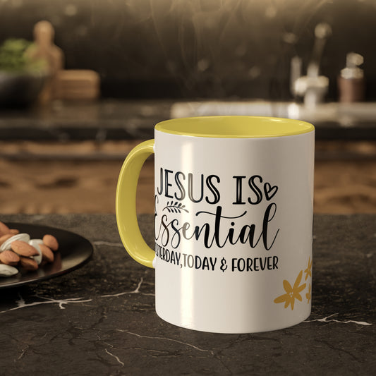 Jesus is Essential Colorful Mugs, 11oz