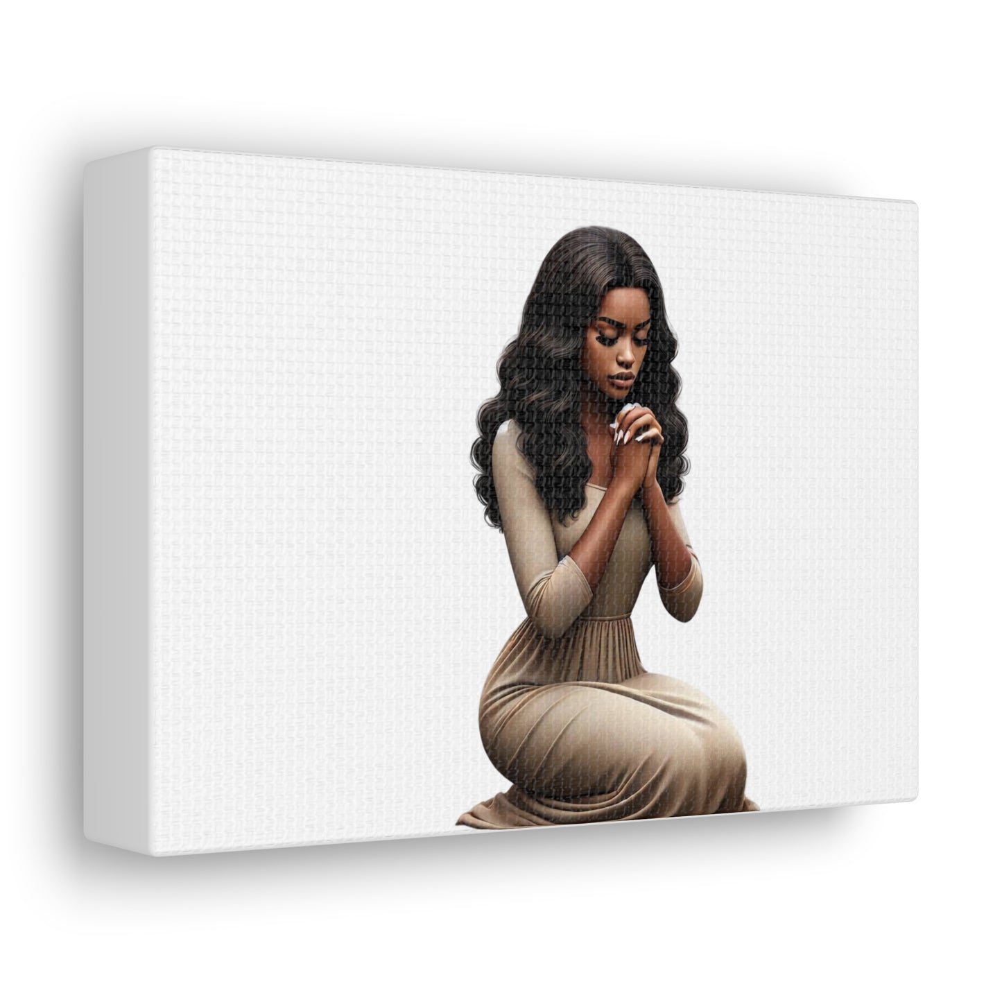 Prayer Melanin Woman Canvas Gallery Wraps