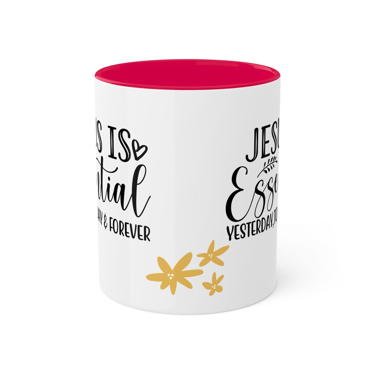 Jesus is Essential Colorful Mugs, 11oz