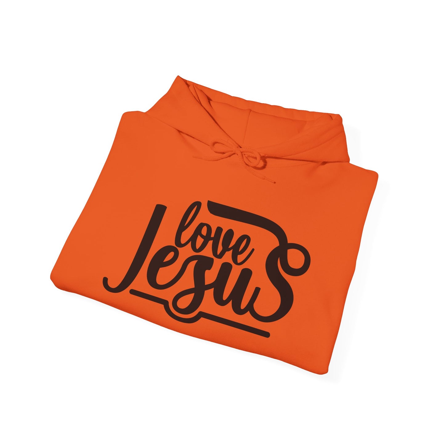 Christian Hooded Sweatshirt - Love Jesus Design