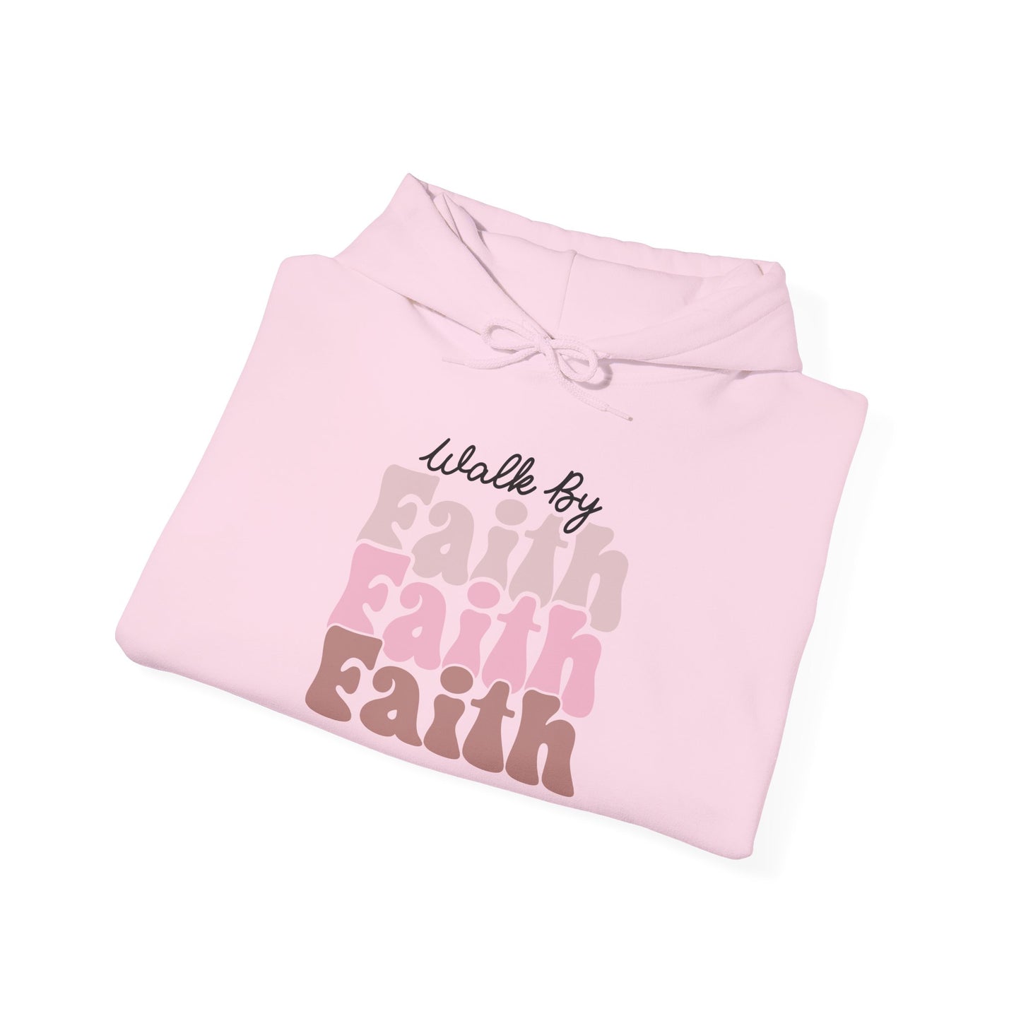 Hoodie - Walk by Faith Inspirational Christian Heavy Blend™ Hooded Sweatshirt