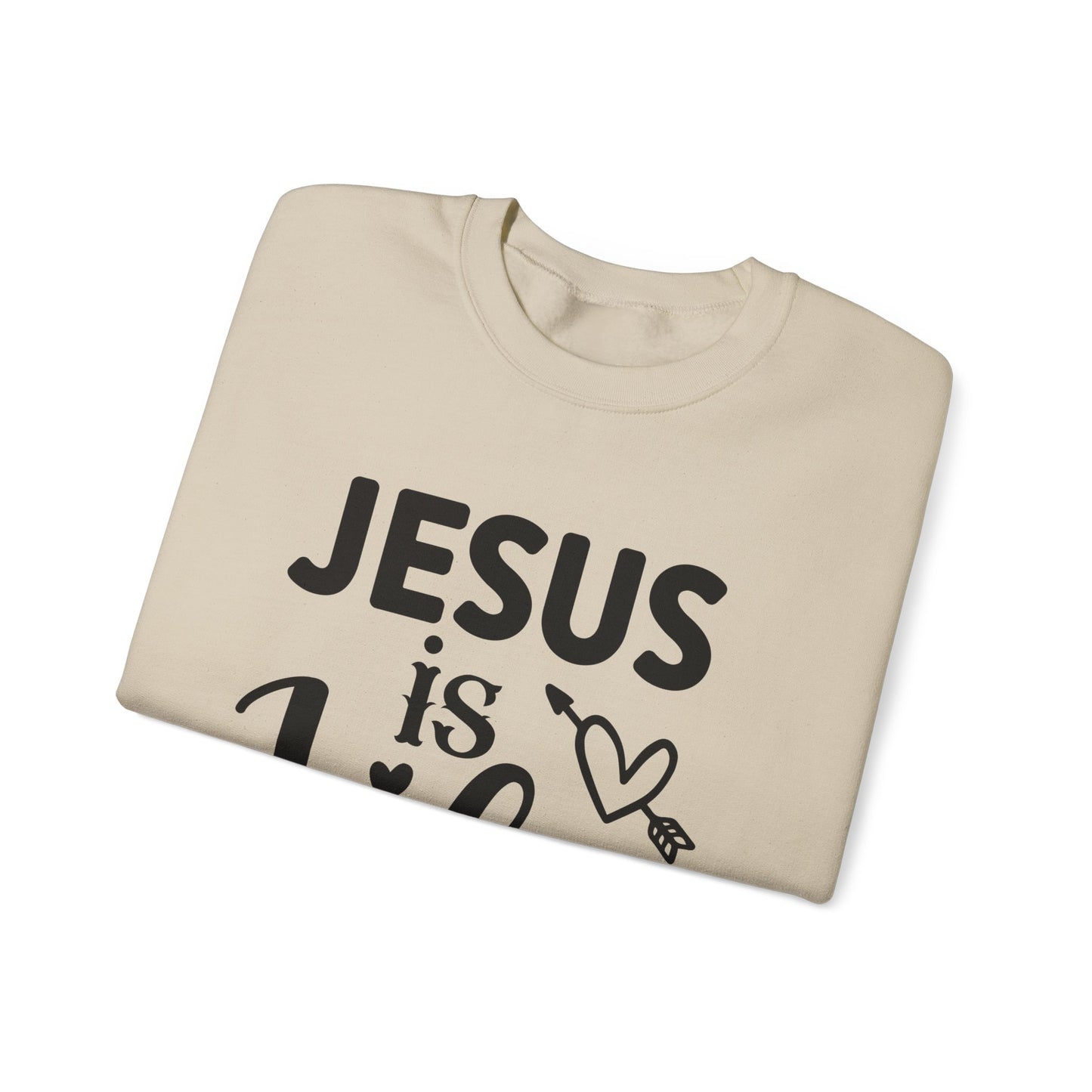 Jesus is Life Heavy Blend™ Crewneck Sweatshirt