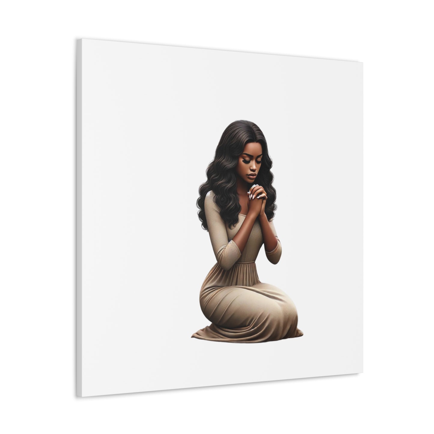 Prayer Melanin Woman Canvas Gallery Wraps