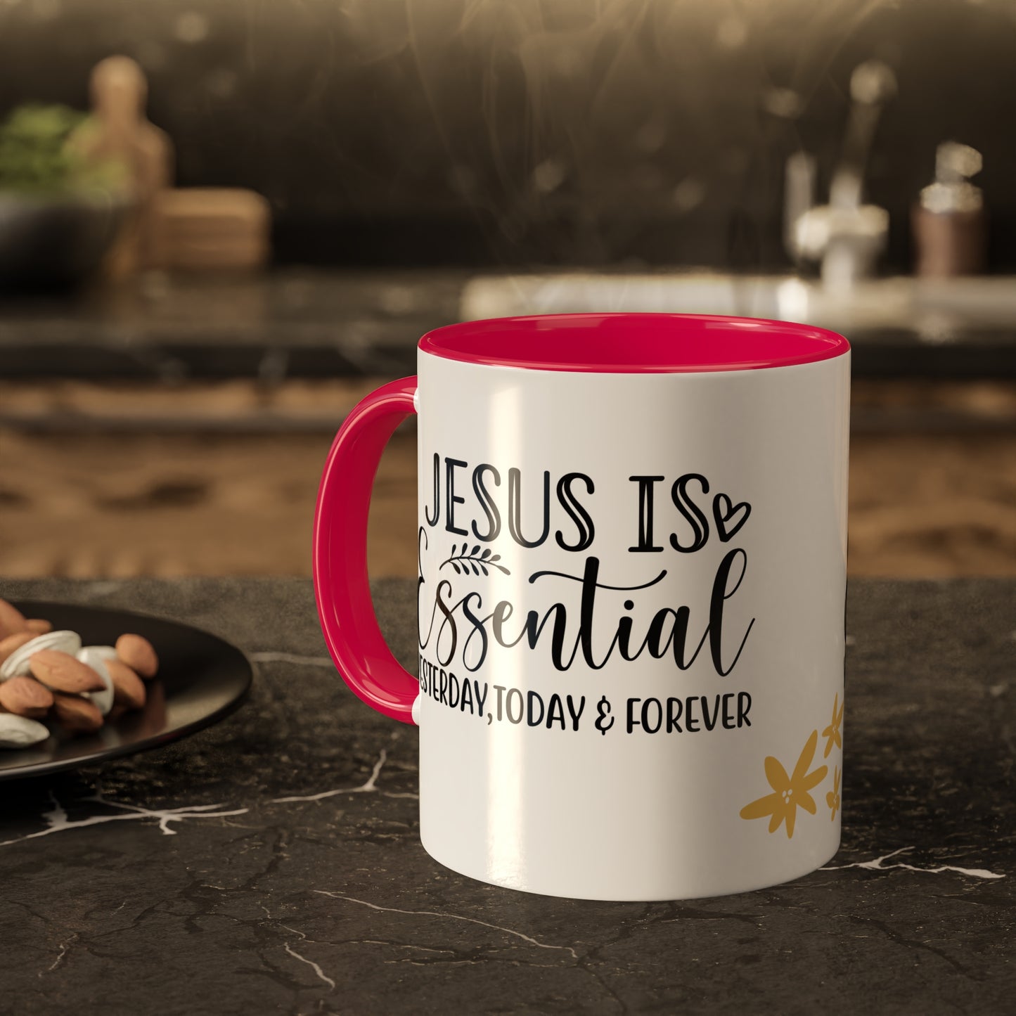 Jesus is Essential Colorful Mugs, 11oz