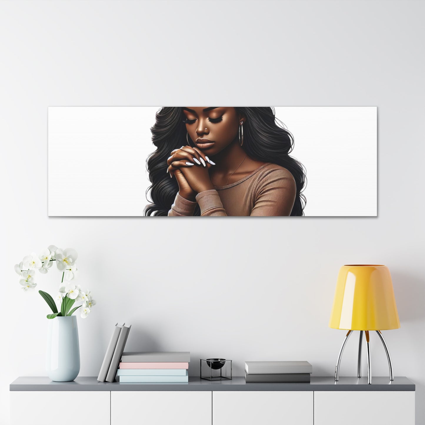 Prayer Melanin Woman Canvas Gallery Wraps