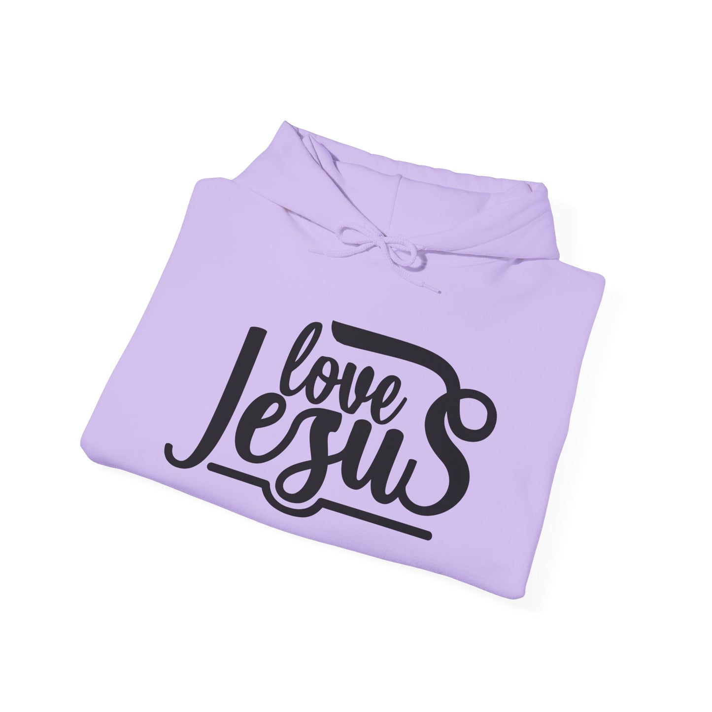 Christian Hooded Sweatshirt - Love Jesus Design