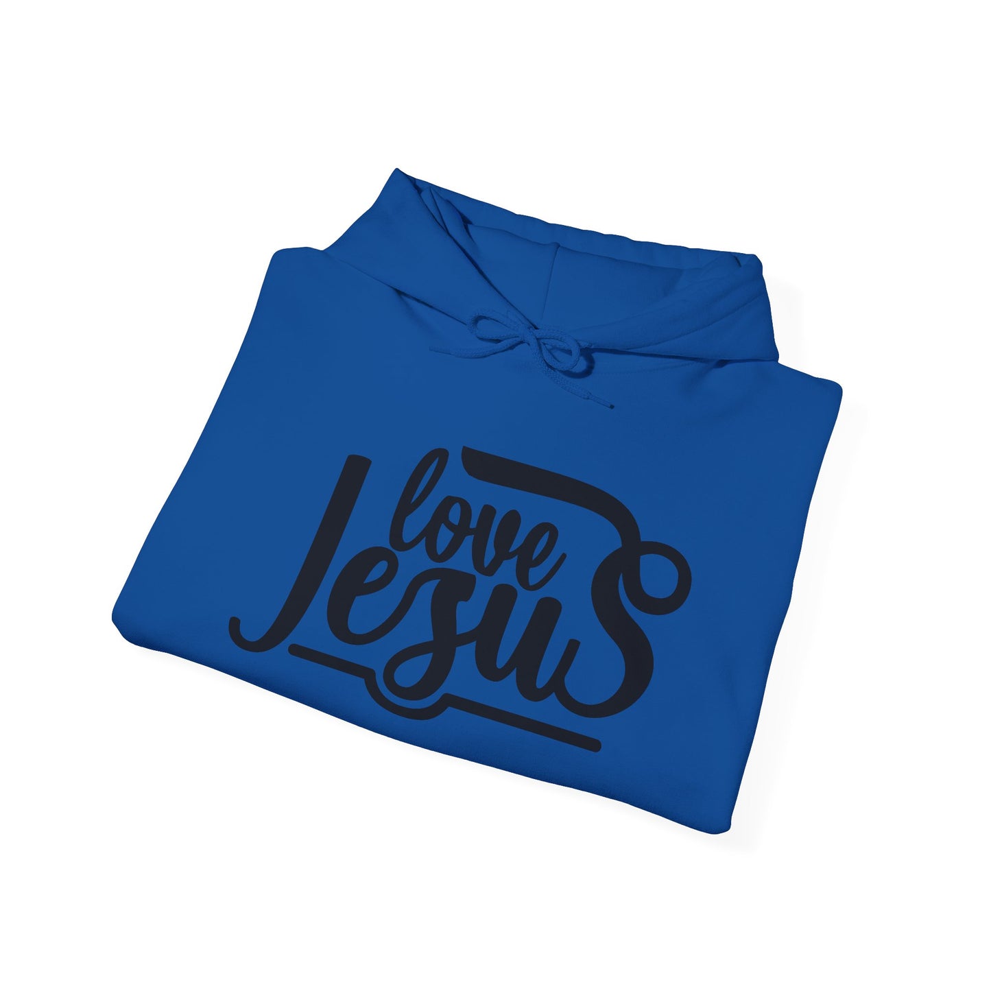 Christian Hooded Sweatshirt - Love Jesus Design