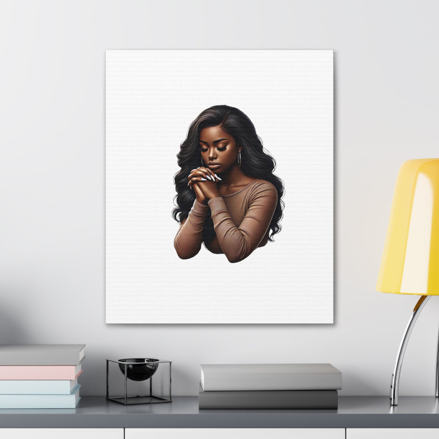 Prayer Melanin Woman Canvas Gallery Wraps