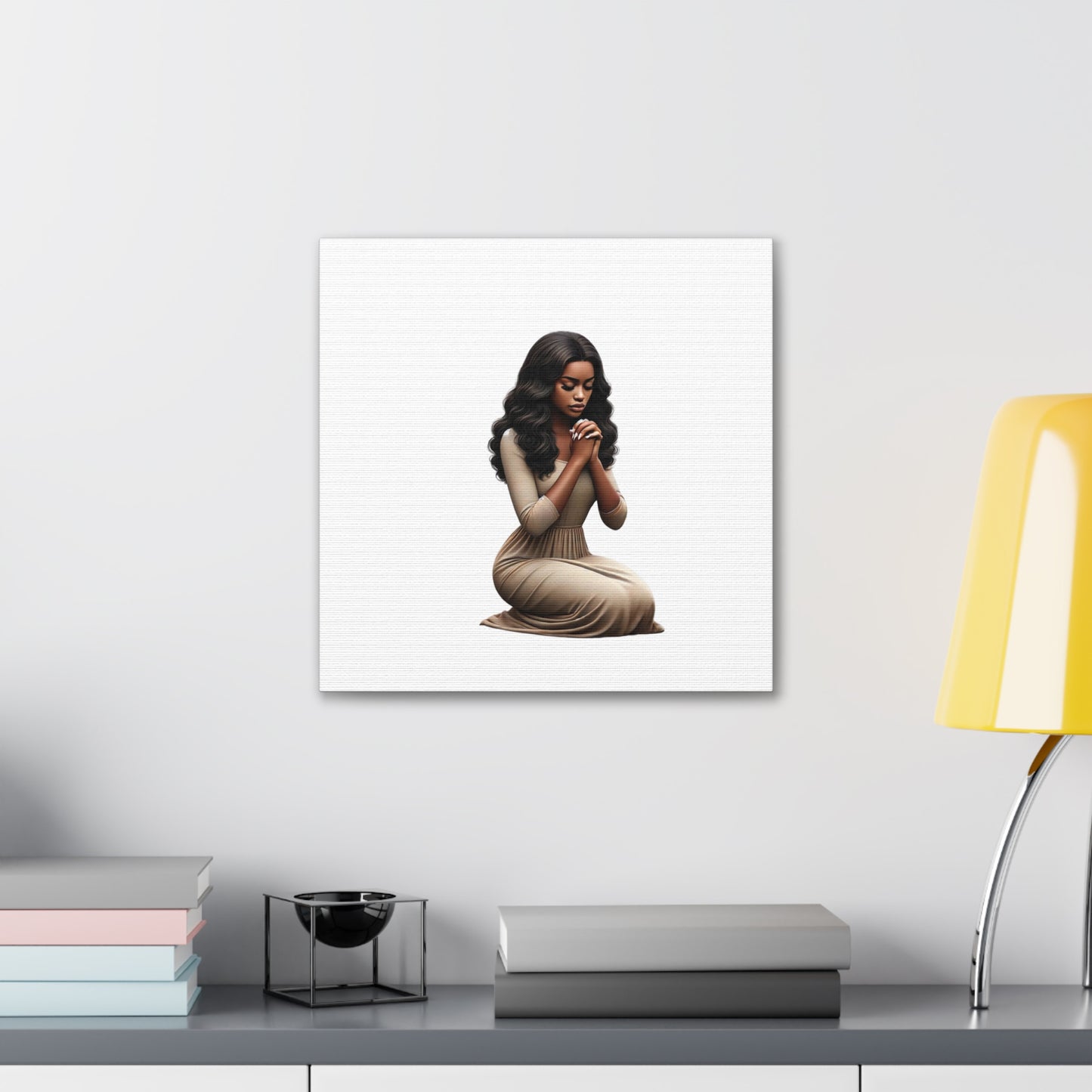 Prayer Melanin Woman Canvas Gallery Wraps