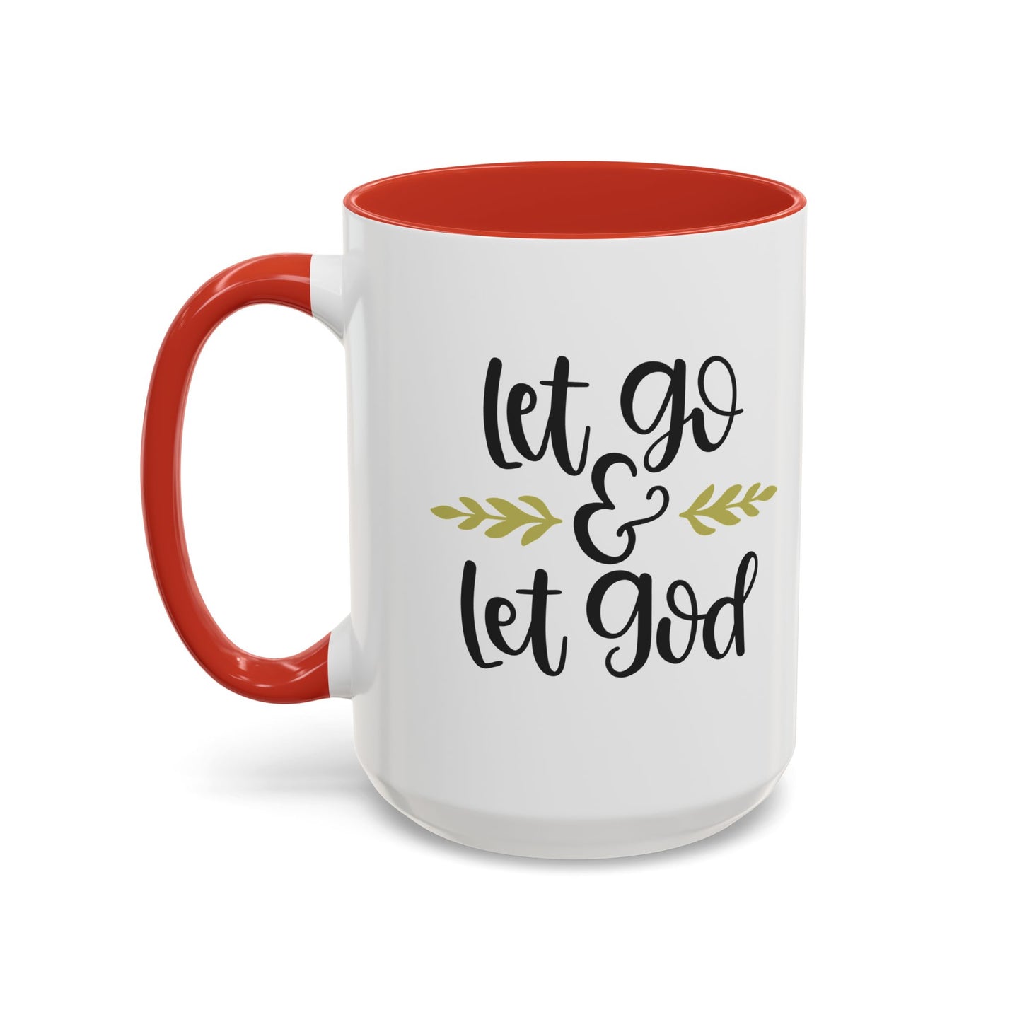 Let Go & Let God Accent Coffee Mug (11, 15oz)