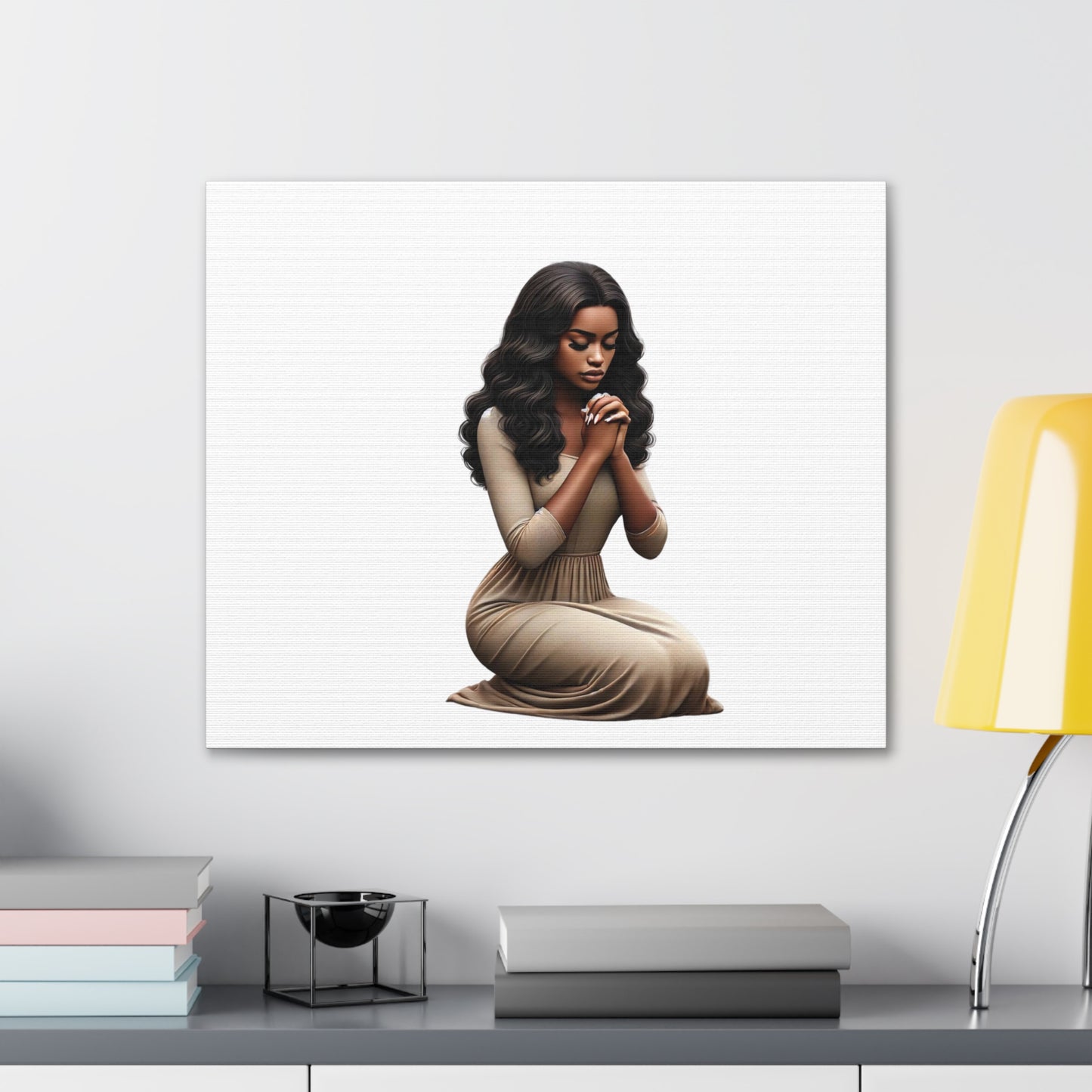 Prayer Melanin Woman Canvas Gallery Wraps