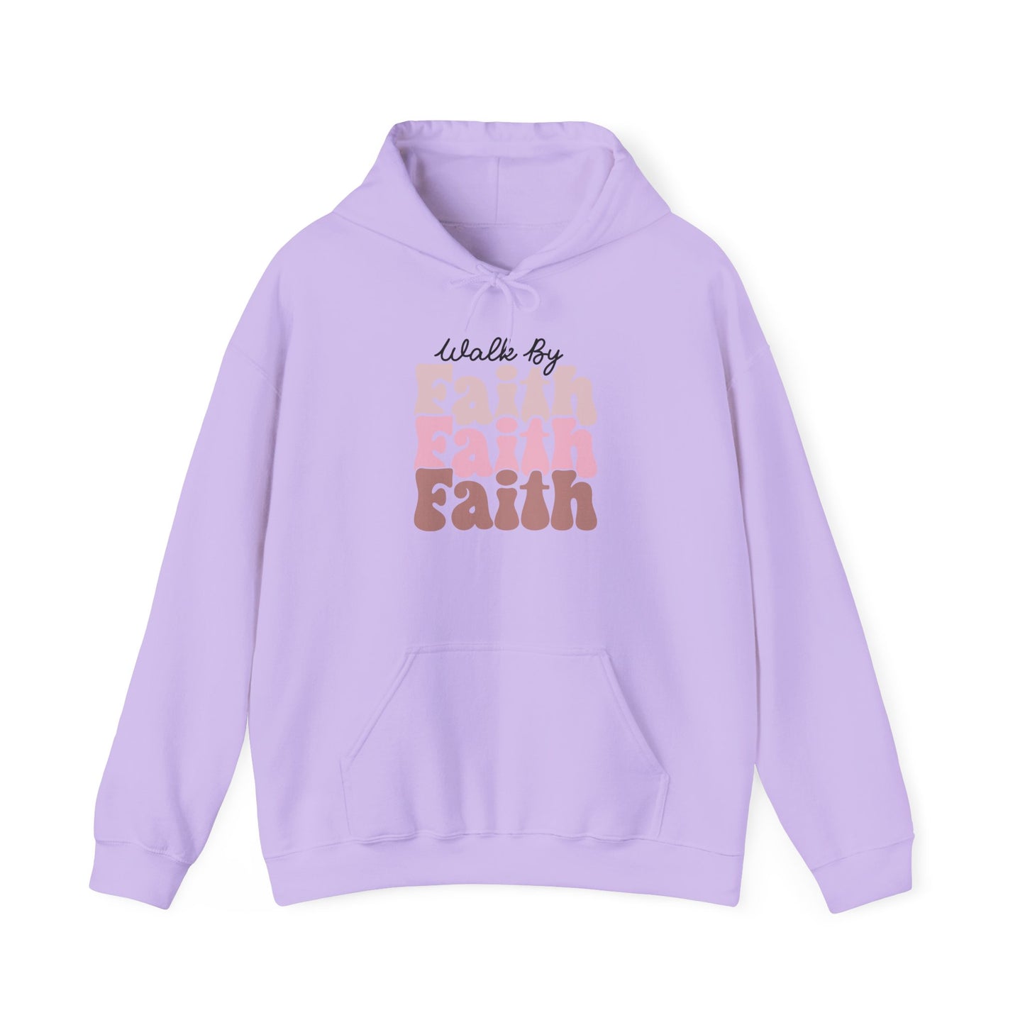 Hoodie - Walk by Faith Inspirational Christian Heavy Blend™ Hooded Sweatshirt