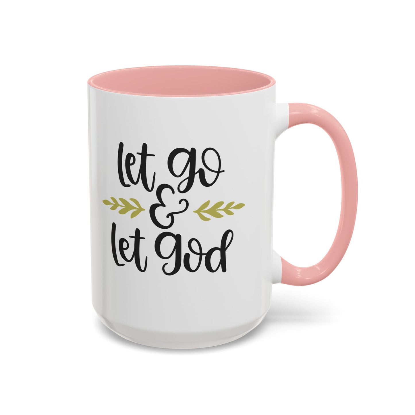 Let Go & Let God Accent Coffee Mug (11, 15oz)