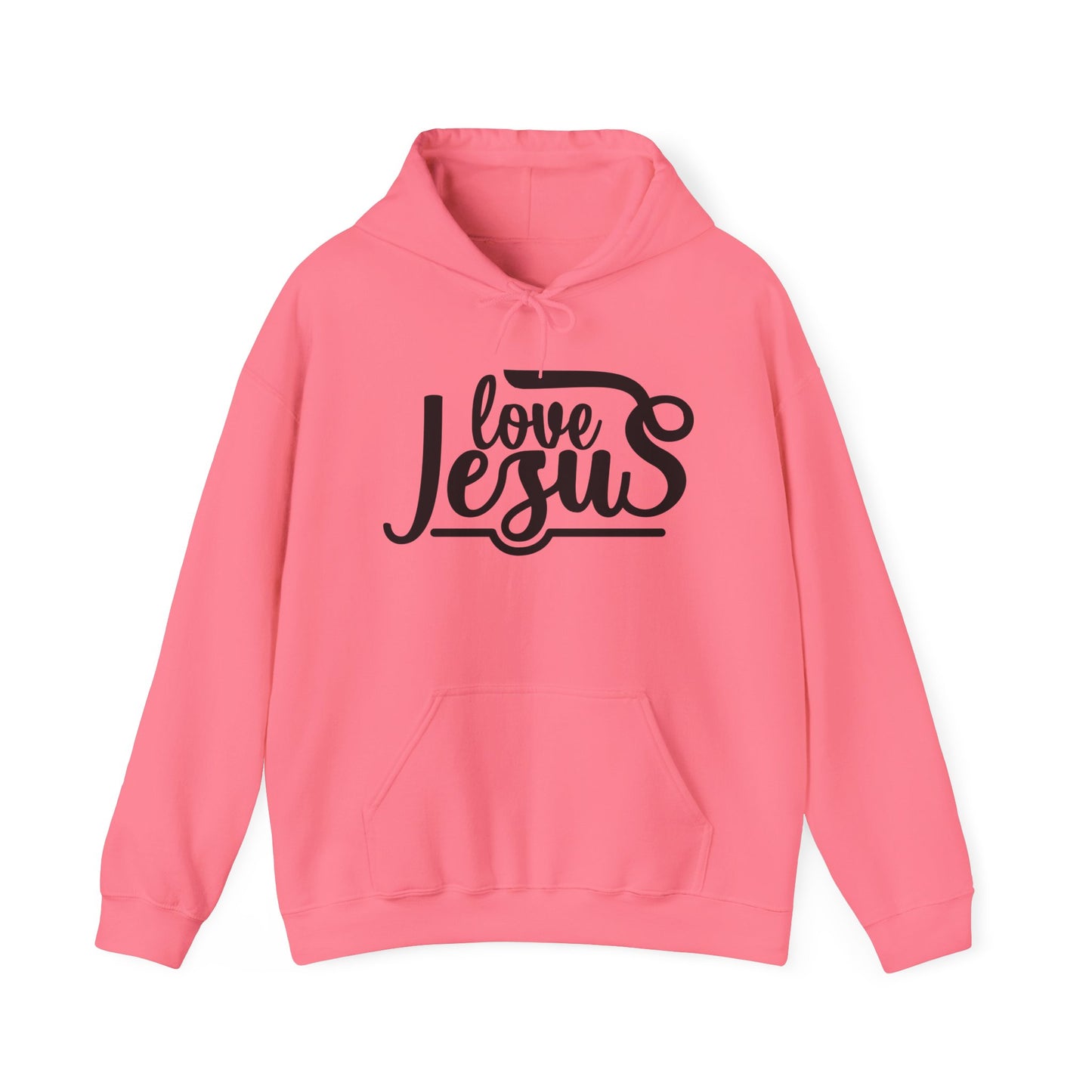 Christian Hooded Sweatshirt - Love Jesus Design