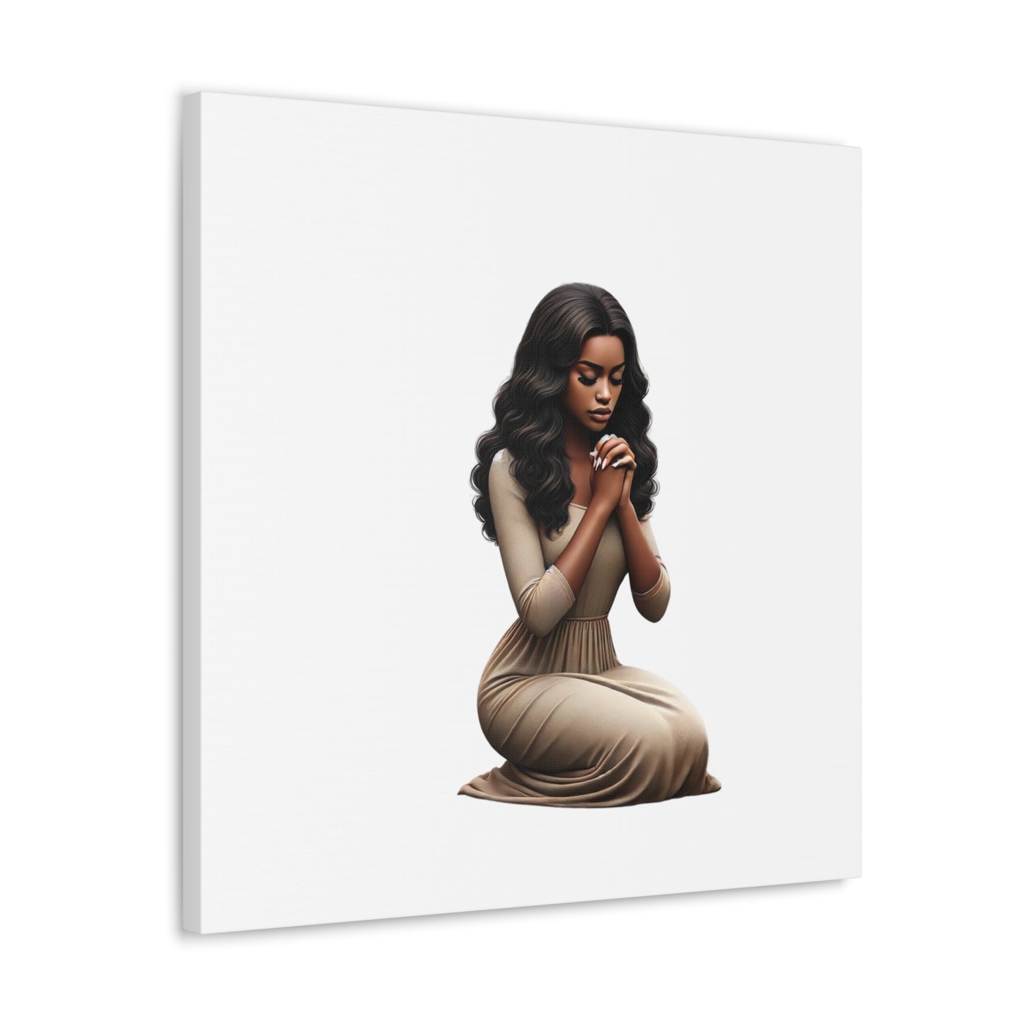 Prayer Melanin Woman Canvas Gallery Wraps