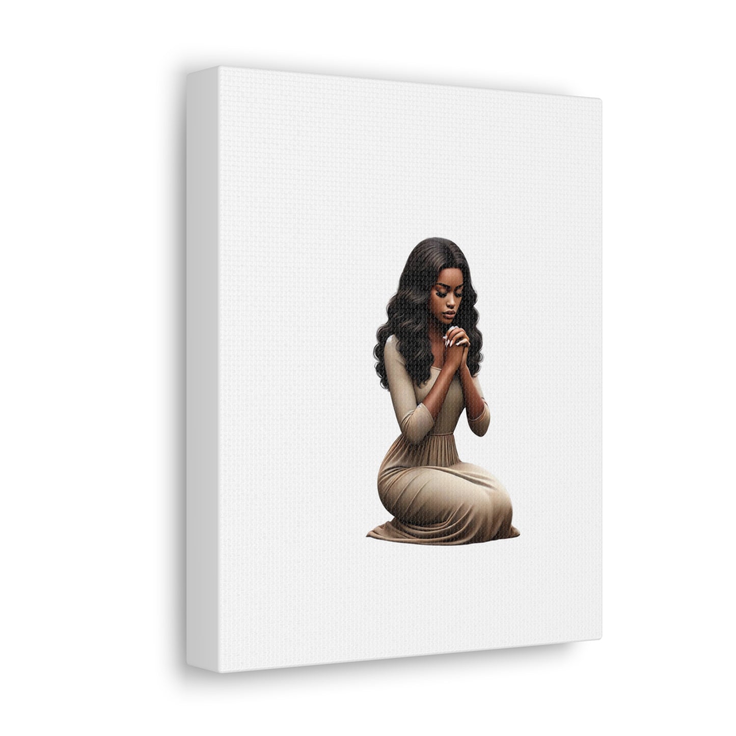 Prayer Melanin Woman Canvas Gallery Wraps