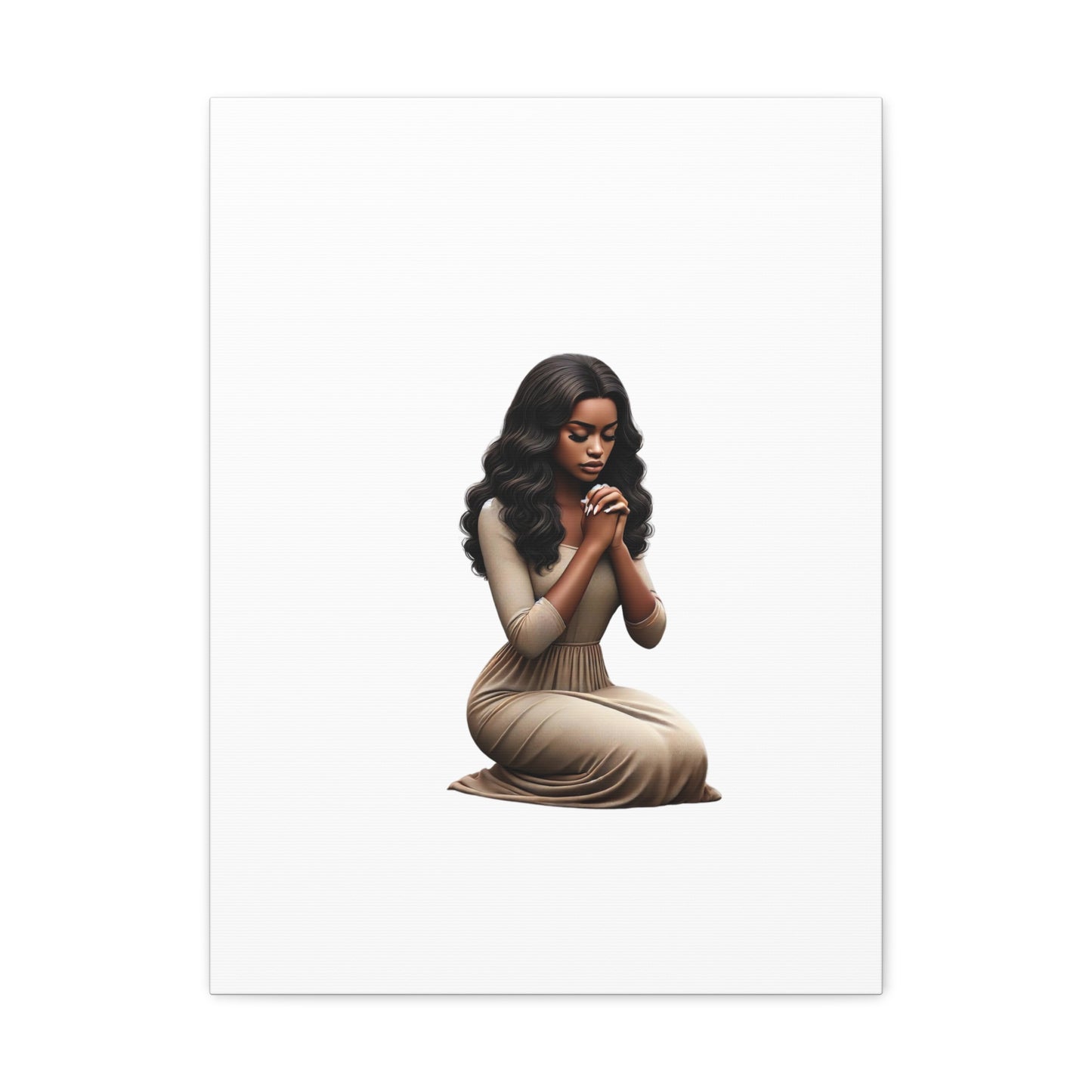 Prayer Melanin Woman Canvas Gallery Wraps