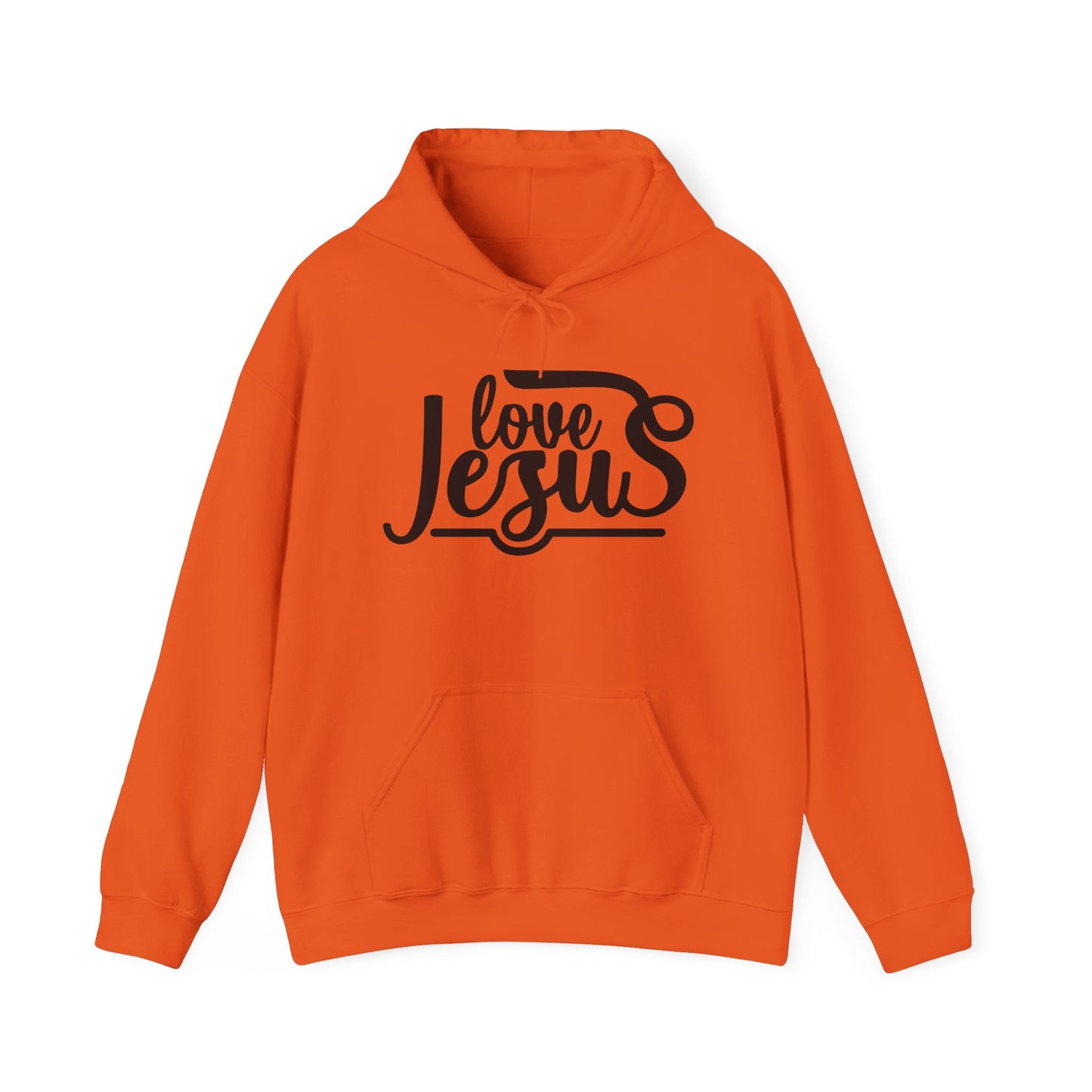 Christian Hooded Sweatshirt - Love Jesus Design