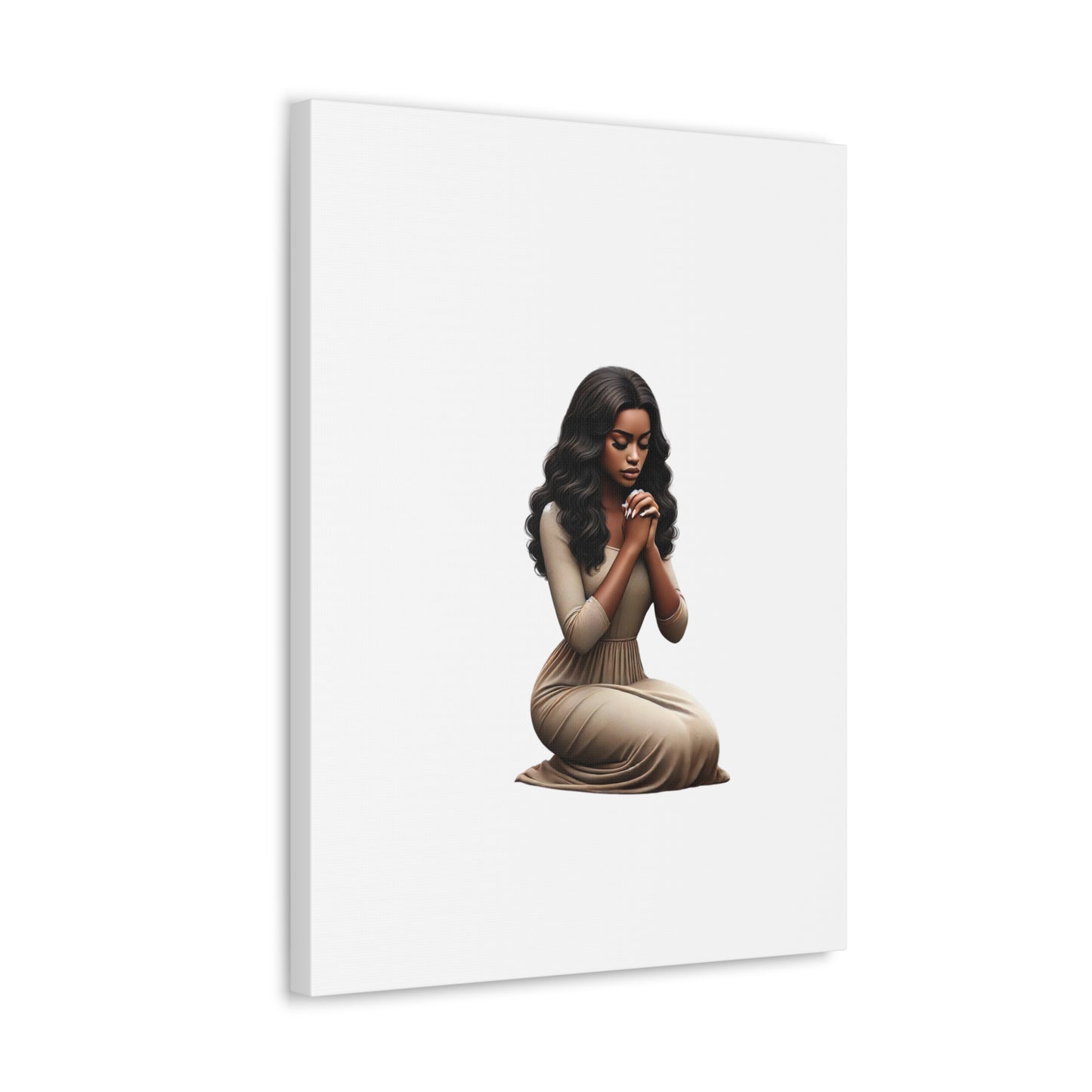 Prayer Melanin Woman Canvas Gallery Wraps