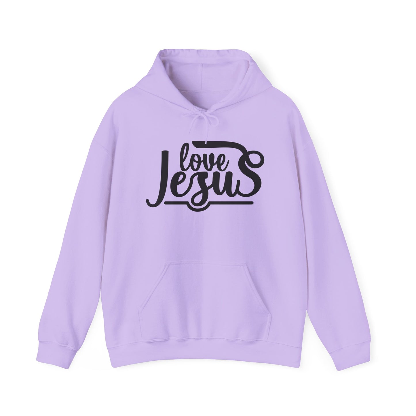 Christian Hooded Sweatshirt - Love Jesus Design