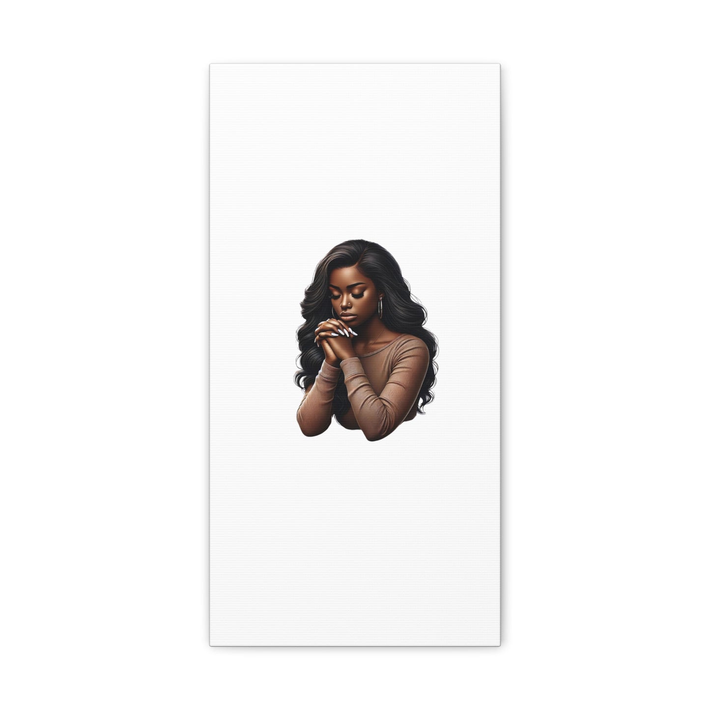 Prayer Melanin Woman Canvas Gallery Wraps