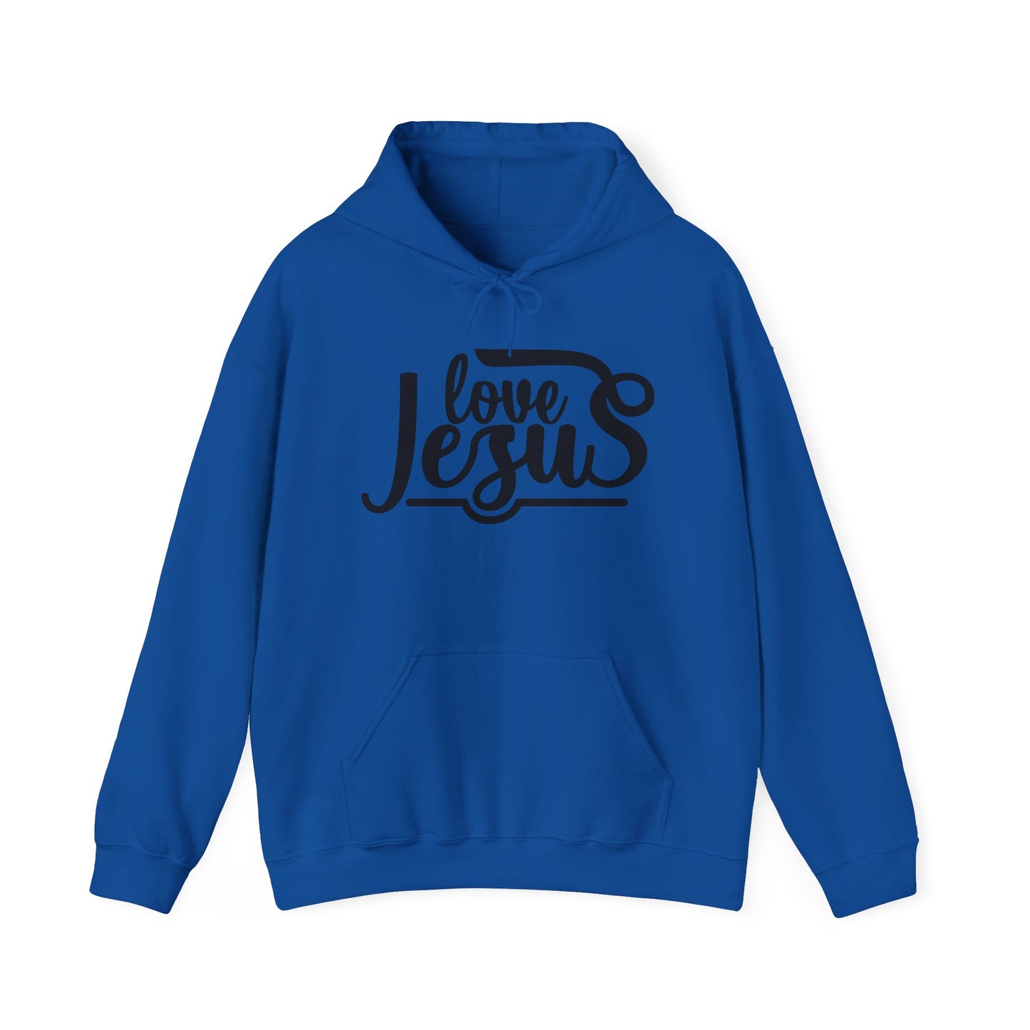 Christian Hooded Sweatshirt - Love Jesus Design