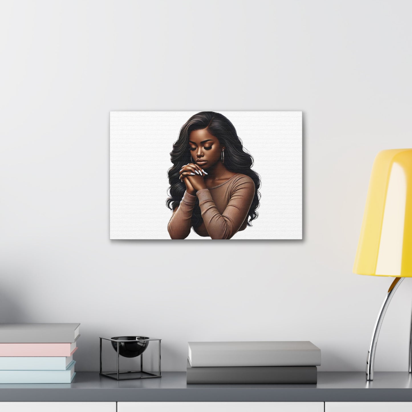 Prayer Melanin Woman Canvas Gallery Wraps