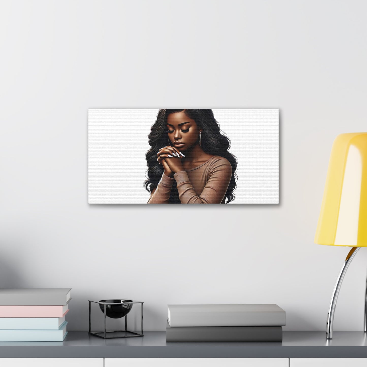 Prayer Melanin Woman Canvas Gallery Wraps