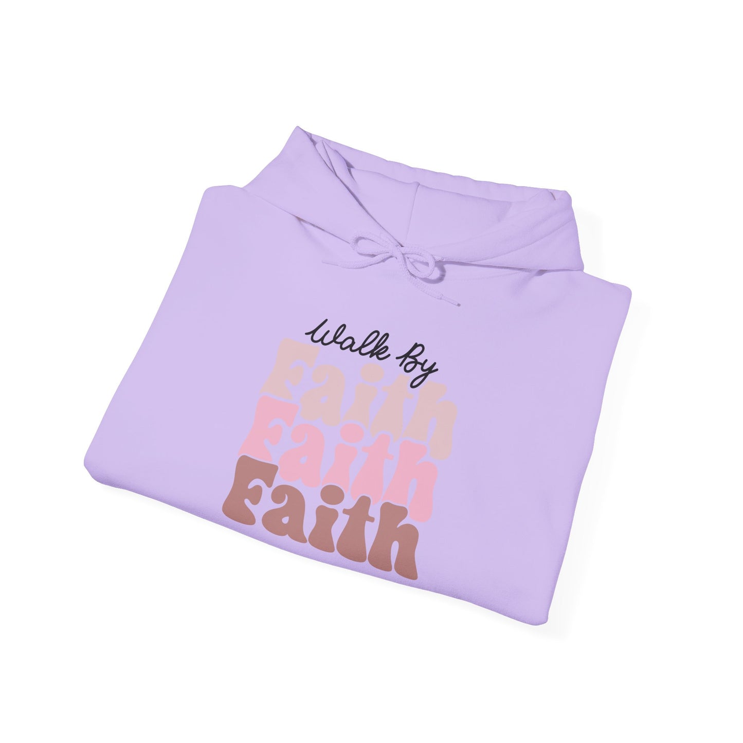 Hoodie - Walk by Faith Inspirational Christian Heavy Blend™ Hooded Sweatshirt