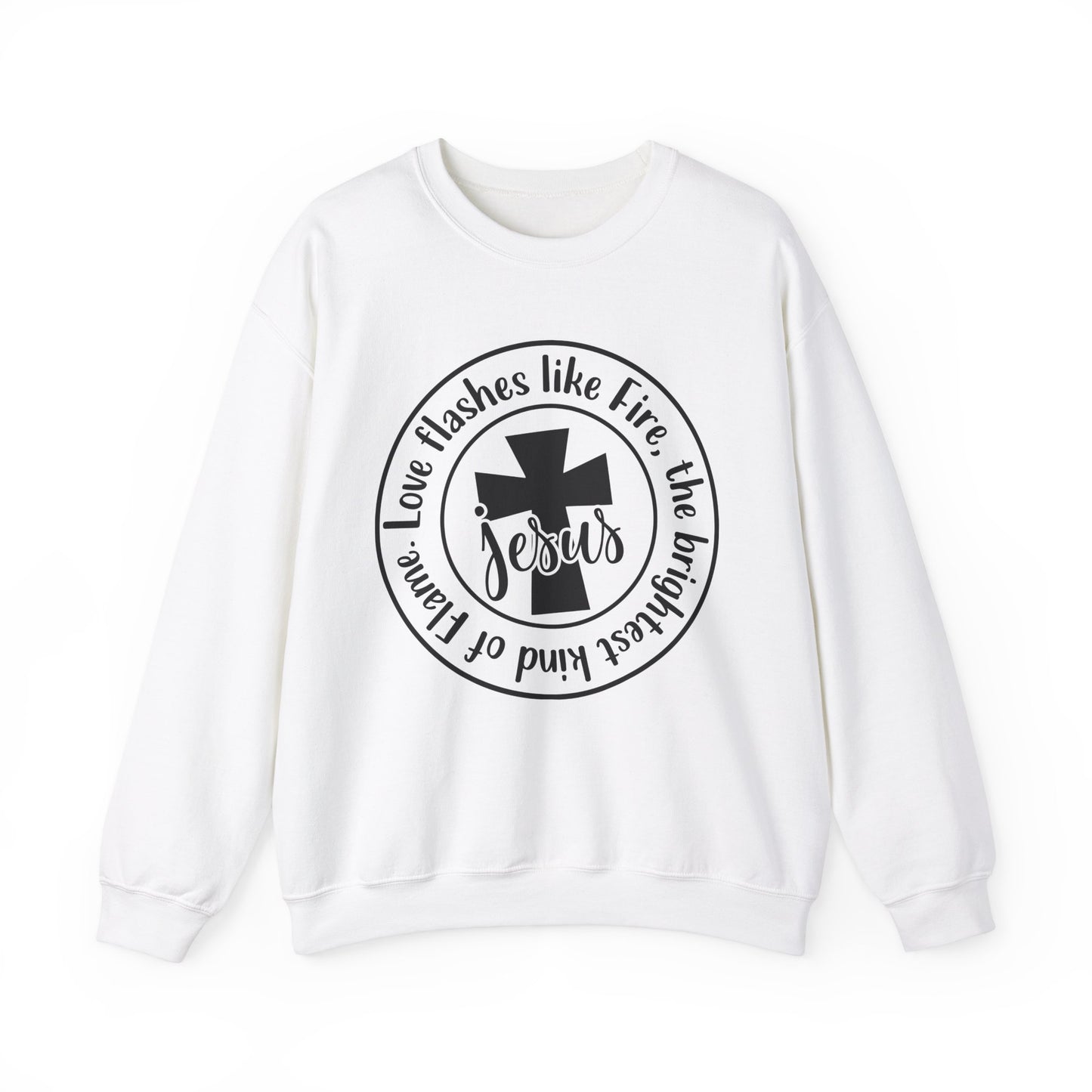 Love flashes like Fire Heavy Blend™ Crewneck Sweatshirt